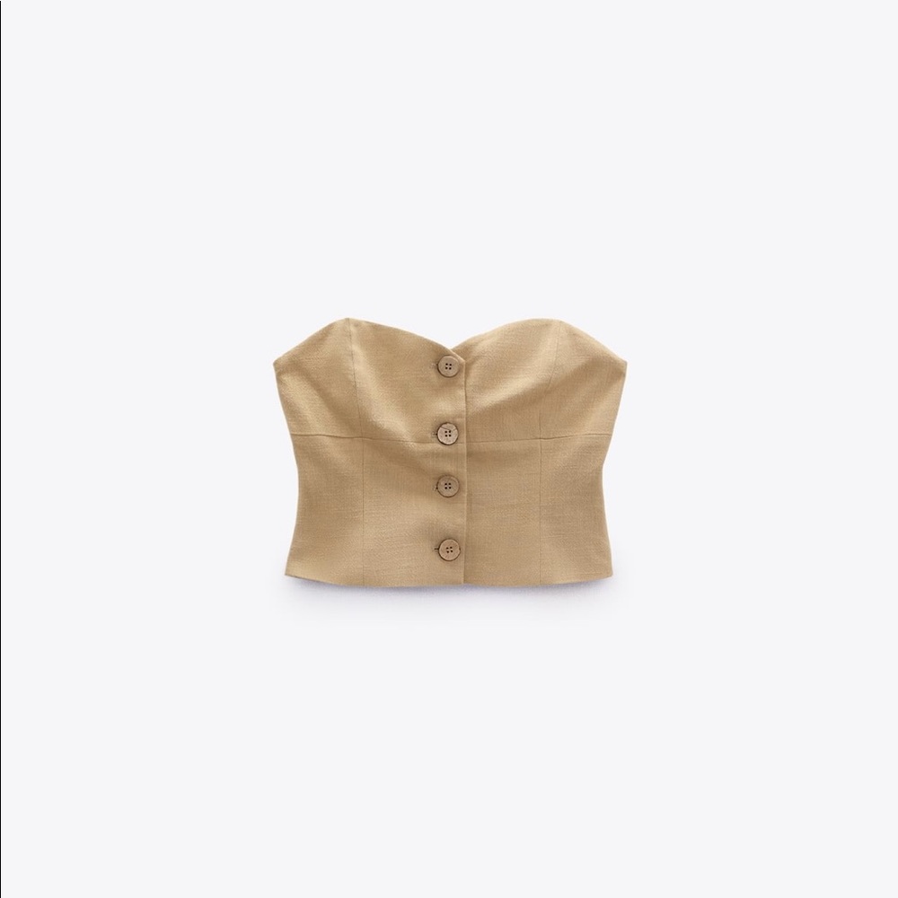NWT Zara Rustic Bustier Vest